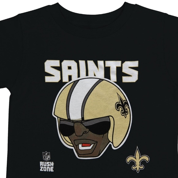 NFL RUSH ZONE New Orleans Saints Kids Tee Shirt - Picture 2 of 2